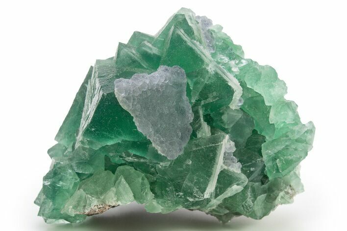Apple-Green Octahedral Fluorite Crystal Cluster - China #319714